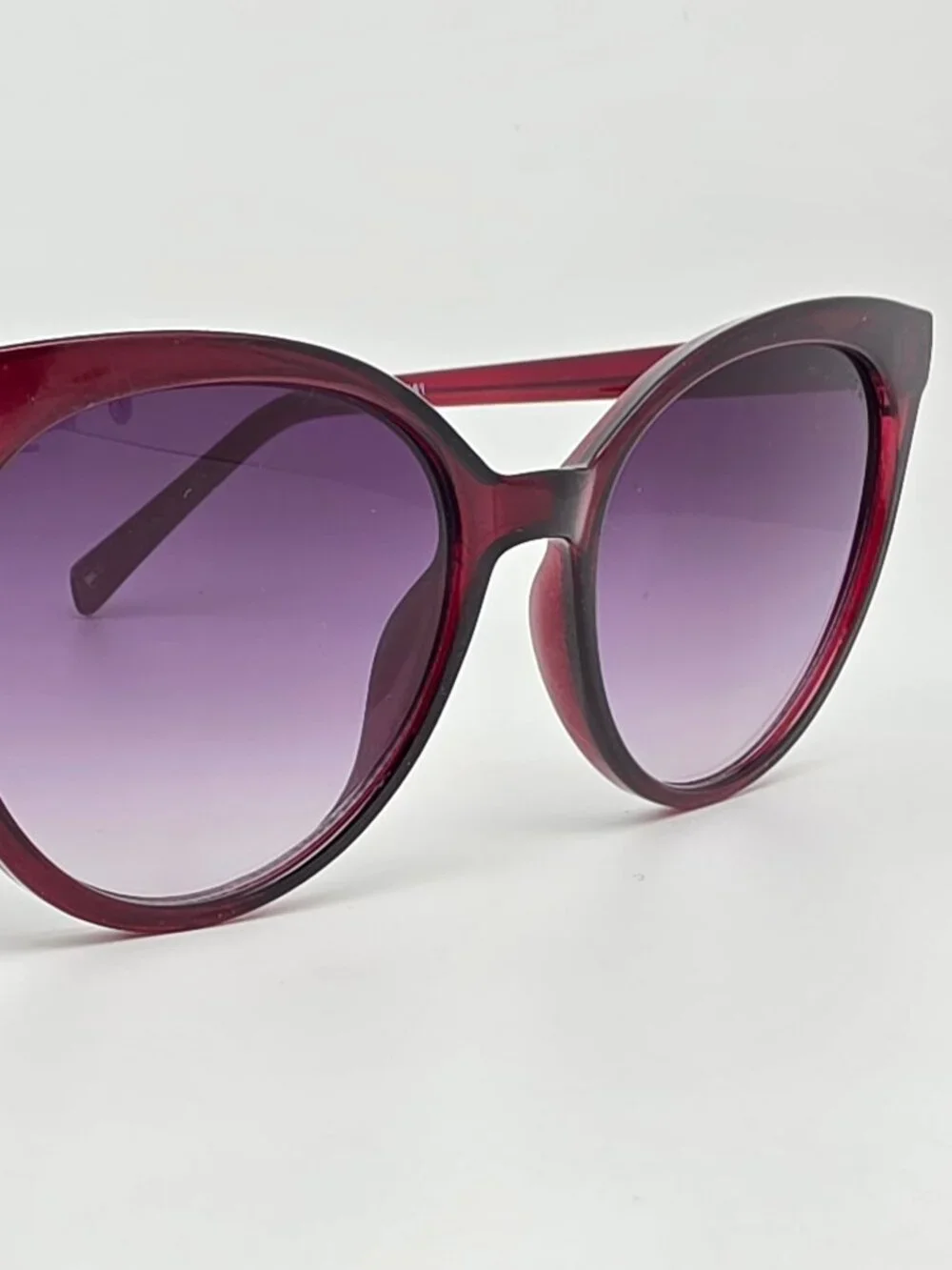 Tommy Hilfiger Lyla WP OL574 Red Frame Smoke Gradient Lens Cat Eye Sunglasses